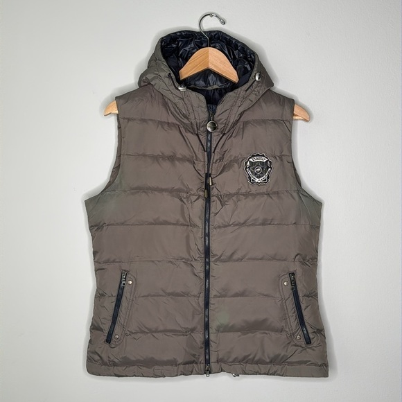 Pikeur Rubica Women's Equestrian Down Vest w/Hood in Size 42 (US 14) Brown - Picture 1 of 10